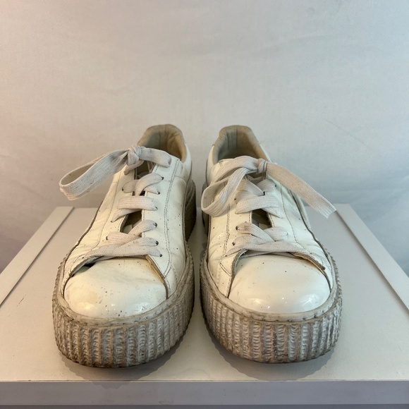 FENTY PUMA by Rihanna - Men's 12US Creepers - Glo White Patent Leather - RARE!!! - Picture 5 of 13